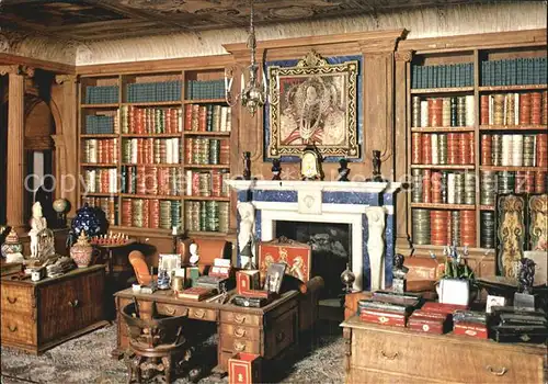 Puppen Puppenhaus Queen Mary s Dolls House Windsor Castle Library Kat. Spielzeug