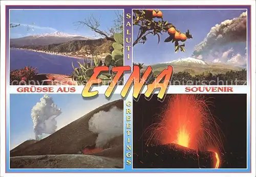 Vulkane Geysire Vulcans Geysers Etna Sicilia  Kat. Natur