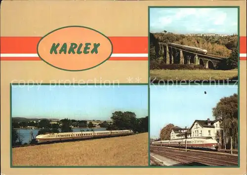 Eisenbahn Karlex VT 175.0 Talsperre Pirk Syratalviadukt Kat. Eisenbahn