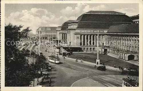 Strassenbahn Leipzig Hauptbahnhof Kat. Strassenbahn