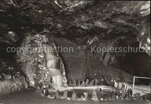 Hoehlen Caves Grottes Friedrichroda Marienglashoehle Kristallgrotte Hoehlensee Kat. Berge