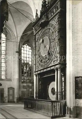 Uhren Rostock Kirche St. Marien Astronomische Uhr  Kat. Technik