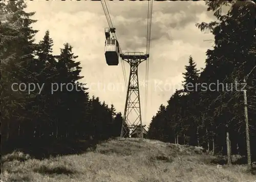 Seilbahn Fichtelberg Oberwiesenthal Erzgebirge  Kat. Bahnen