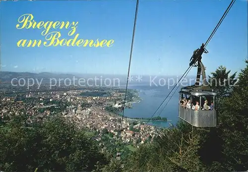 Seilbahn Pfaenderbahn Bregenz Bodensee  Kat. Bahnen