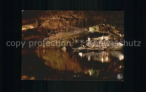 Hoehlen Caves Grottes Han sur Lesse Lac  Kat. Berge