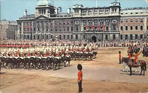 Leibgarde Wache Trooping of the Colour Horse Guards Parade London Kat. Polizei