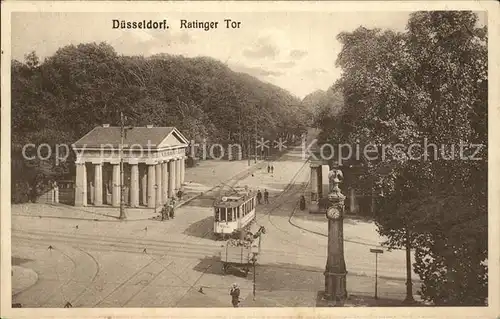 Strassenbahn Duesseldorf Ratinger Tor  Kat. Strassenbahn