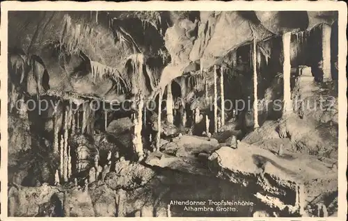 Hoehlen Caves Grottes Attendorner Tropfsteinhoehle Alhambra Grotte Kat. Berge