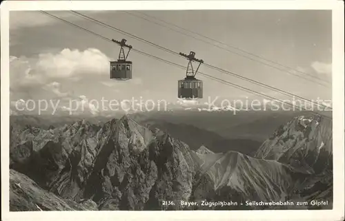 Seilbahn Bayerische Zugspitzbahn  Kat. Bahnen