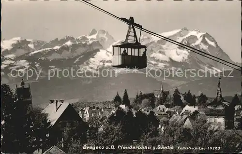 Seilbahn Pfaenderbahn Bregenz Bodensee Saentis Kat. Bahnen