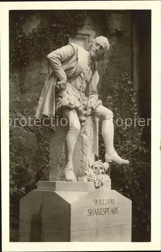 Shakespeare William Denkmal Weimar  Kat. Persoenlichkeiten
