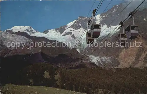 Seilbahn Langefluh Saas Fee Alphubel Taeschhorn  Kat. Bahnen