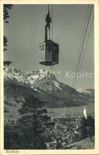 Seilbahn Wankbahn Partenkirchen  Kat. Bahnen