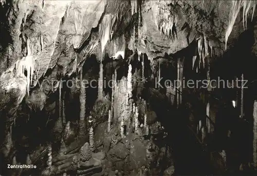 Hoehlen Caves Grottes Attendorn Tropfsteinhoehle Zentralhalle Kat. Berge