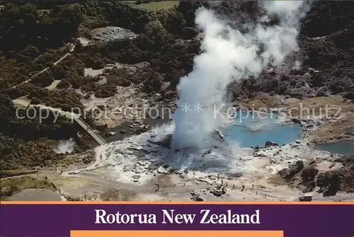 Geysire Vulcans Geysers Vulkane Pohutu Geyser Whakarewarewa Rotorua Kat. Natur