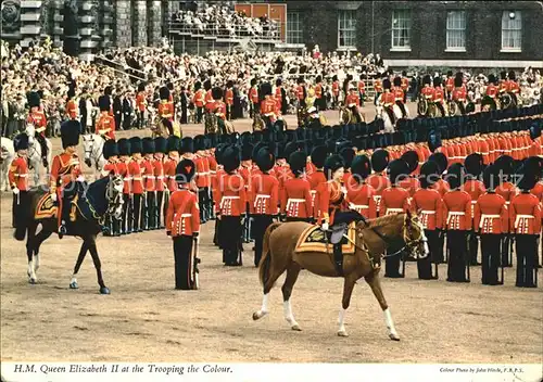 Leibgarde Wache Queen Elizabeth II. Trooping the Colour  Kat. Polizei