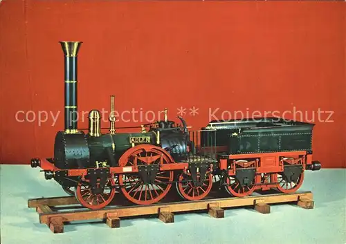Modellbau Eisenbahn Dampflokomotive Adler 1835 Verkehrsmuseum Dresden Kat. Spielzeug