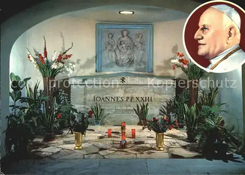 Papst Tomba Papa Giovanni XXIII Citta del Vaticano Kat. Religion