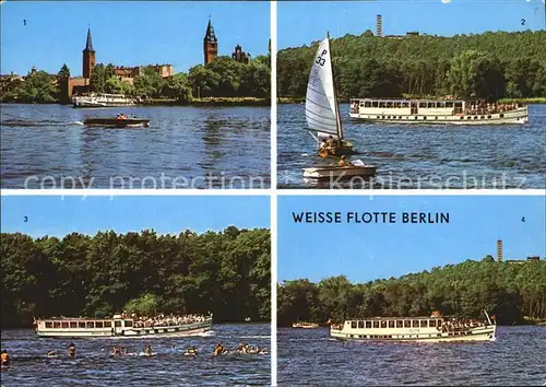 Motorschiffe Weisse Flotte Berlin Koepenicker Becken Kat. Schiffe