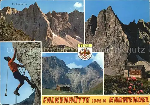 Klettern Bergsteigen Falkenhuette Karwendel  Kat. Bergsteigen