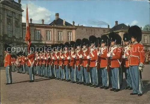 Leibgarde Wache Wachtparade Amalienborg  Kat. Polizei