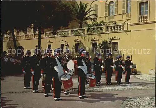Leibgarde Wache Releve de la garde Principaute de Monaco Palais  Kat. Polizei