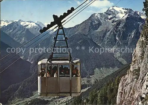 Seilbahn Penken Mayrhofen Zillertal Tirol Gruenberg Kat. Bahnen