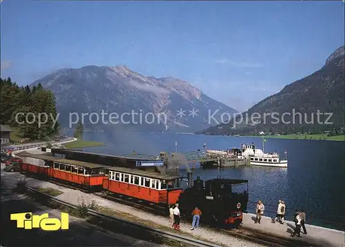 Zahnradbahn Achensee Tirol Seitenraddampfer  Kat. Bergbahn