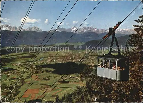 Seilbahn Kanzelbahn Villach Julischen Alpen  Kat. Bahnen