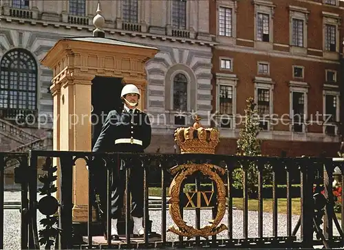 Leibgarde Wache Royal Palace Guard Stockholm  Kat. Polizei