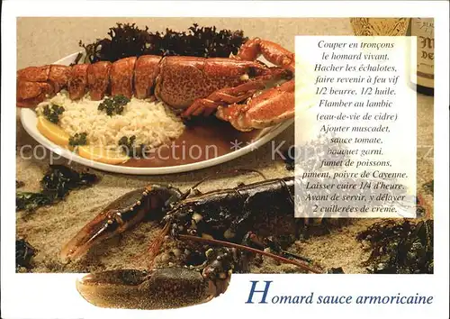 Lebensmittel Recette Homard sauce armoricaine  Kat. Lebensmittel