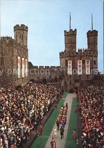 Leibgarde Wache Investiture Prince Charles Caernarvon Castle  Kat. Polizei