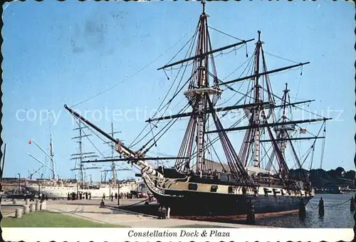 Segelschiffe Constellation Dock and Plaza Baltimore Maryland  Kat. Schiffe