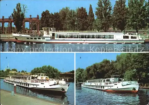 Motorschiffe Weisse Flotte Potsdam MS Strandbad Ferch MS Cecilienhof  Kat. Schiffe