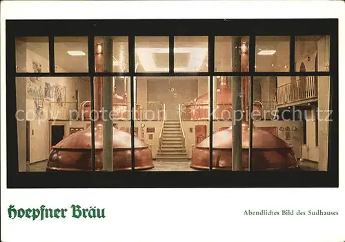 Brauerei Brewery Hoepfner Braeu  Kat. Lebensmittel