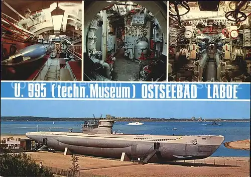 U Boote Hochseetauchboot Typ VII c 41 U 995 Laboe  Kat. Schiffe