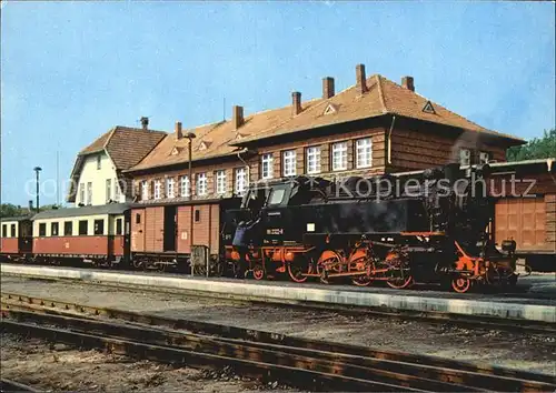 Lokomotive Baederbahn Bad Doberan Kuehlungsborn Bahnhof  Kat. Eisenbahn