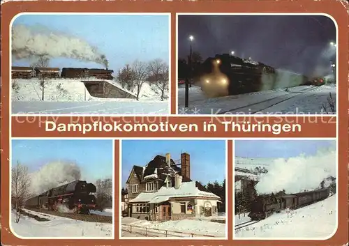 Lokomotive Dampflokomotiven Thueringen Triptis Bahnhof Weida Ernstthal  Kat. Eisenbahn