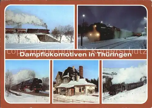 Lokomotive Dampflokomotiven Thueringen Triptis Bahnhof Weida  Kat. Eisenbahn