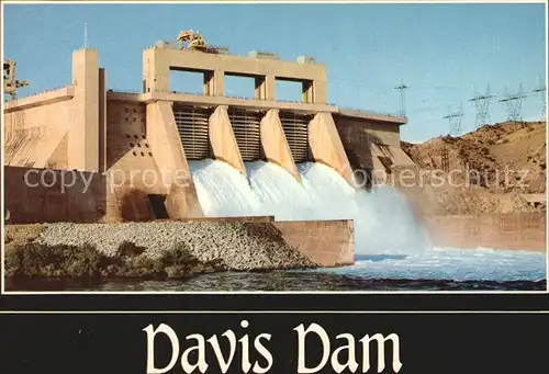 Staudamm Talsperre Davis Dam Arizona Nevada  Kat. Gebaeude