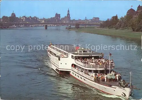 Motorschiffe Typ Oberelbe Weisse Flotte Dresden Kat. Schiffe