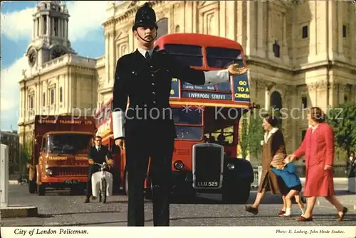 Polizei Policeman London  Kat. Polizei