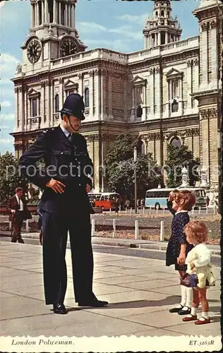 Polizei London Policeman Kinder  Kat. Polizei