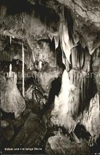 Hoehlen Caves Grottes Tropfsteinhoehle Attendorn Eisbaer  Kat. Berge