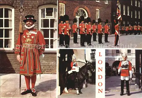 Leibgarde Wache London St. James s Palace Detachment Ambassadors Court  Kat. Polizei