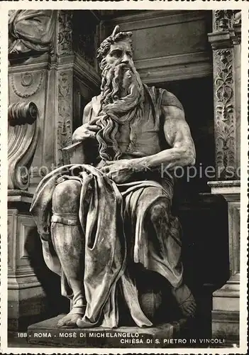 Skulpturen Roma Mose di Michelangelo Chiesa S. Pietro in Vincoli  Kat. Skulpturen