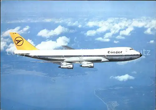 Flugzeuge Zivil Condor Jumbo Jet Boeing 747 Kat. Airplanes Avions