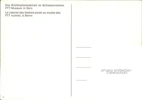 Post Briefmarkenkabinett PTT Museum Bern Kat. Berufe