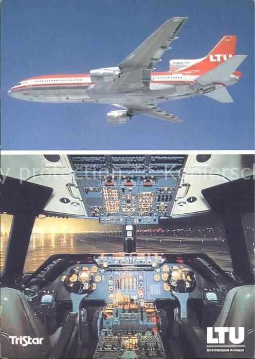 Flugzeuge Zivil LTU TriStar L 1011 500 Lockheed Cockpit Kat. Airplanes ...