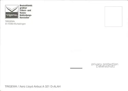 Flugzeuge Zivil Trigema Aero Lloyd Airbus A 321 D ALAH Kat. Airplanes Avions